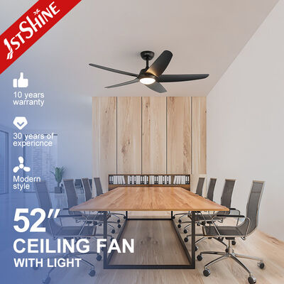 Good price Black LED Ceiling Fan With Dimmable Light 5 Plastic Blades Remote Control online