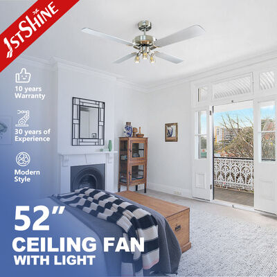 Good price Soundless 50HZ Living Room Ceiling Fan With Light Four MDF Blade online