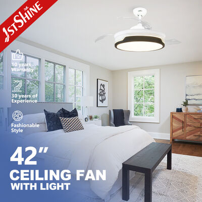 Good price 220V 3 Plastic Blades AC Motor Retractable Ceiling Fan With Side Light online