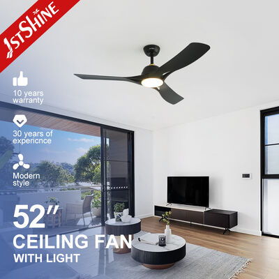 Good price 52-Inch Modern Living Room Ceiling Fan with LED Light Plastic Blade online